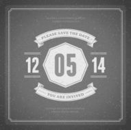 Wedding invitation card template vector vintage background N29