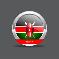 Kenya Flag Vector Icon