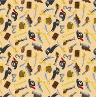 seamless pirate pattern N8
