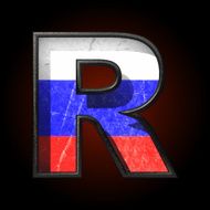Vector Russian metal figure r N2