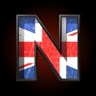 Vector Great Britain cutted figure n
