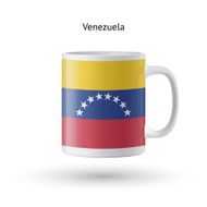 Venezuela flag souvenir mug on white background N2