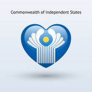 Love Commonwealth of Independent States symbol
