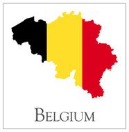 Belgium Flag Map N2