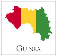 Guinea flag map