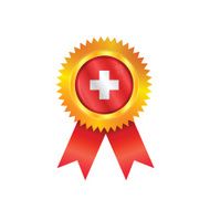 Switzerland medal flag