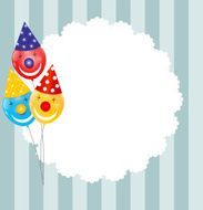 Color Glossy Balloons Background Vector Illustration N51