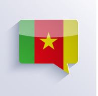vector flag bubble speech Eps10 N12