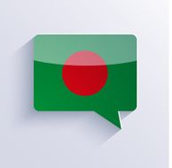 vector flag bubble speech Eps10 N14