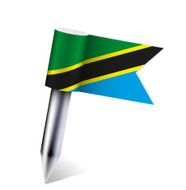 Vector United Republic of Tanzania flag