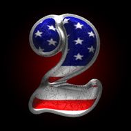 Vector American metal figure 2 N2