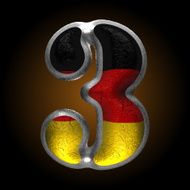 Vector Germany metal figure 3