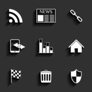 Universal flat icons N7