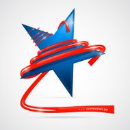 Independence day abstract star N2