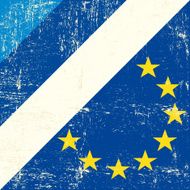 Estonia and european grunge Flag