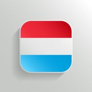 Vector Button - Luxembourg Flag Icon