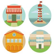 Vector Building Icons N2