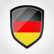 Shield with flag inside - Germany