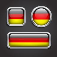 Germany flag glass buttons