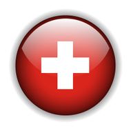 Suisse flag button vector