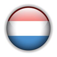 Luxembourg flag button vector