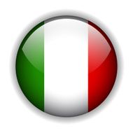 Italian flag button vector