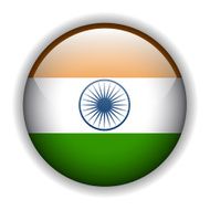 India flag button vector