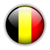 Belgium flag button vector