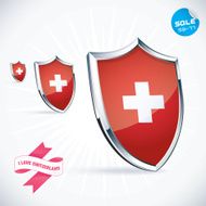 I Love Switzerland Flag Illustration