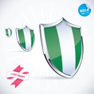 I Love Nigeria Flag Illustration