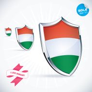 I Love Hungary Flag Illustration