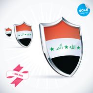 I Love Iraq Flag Illustration