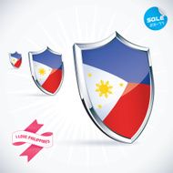 I Love Philippines Flag Illustration