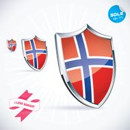 I Love Norway Flag Illustration