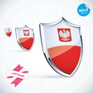 I Love Poland Flag Illustration