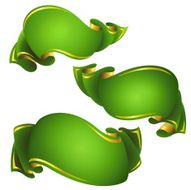 green ribbon banners