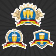 beer labels set