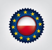 Made in POLAND EU seal Flag (Vector)