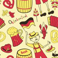 Oktoberfest seamless pattern