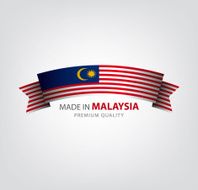 Made in MALAYSIA Malaysian ribbon Flag (Vector)