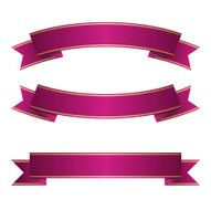 Pink gold ribbon collection