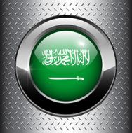Saudi Arabian flag button