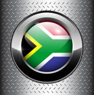 South Africa Flag Button N4