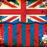 Grunge British flag N6