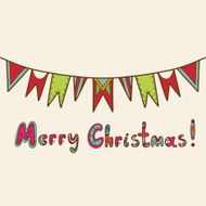 Vintage Merry Christmas background N2