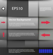 Vector pink arrows on a gray background