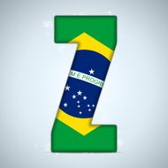 Brazil Alphabet Letters N17