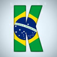 Brazil Alphabet Letters N19
