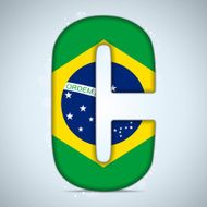 Brazil Alphabet Letters N20