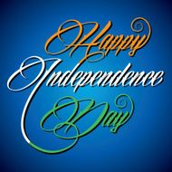 Creative calligraphy of text Happy Independence Day N2